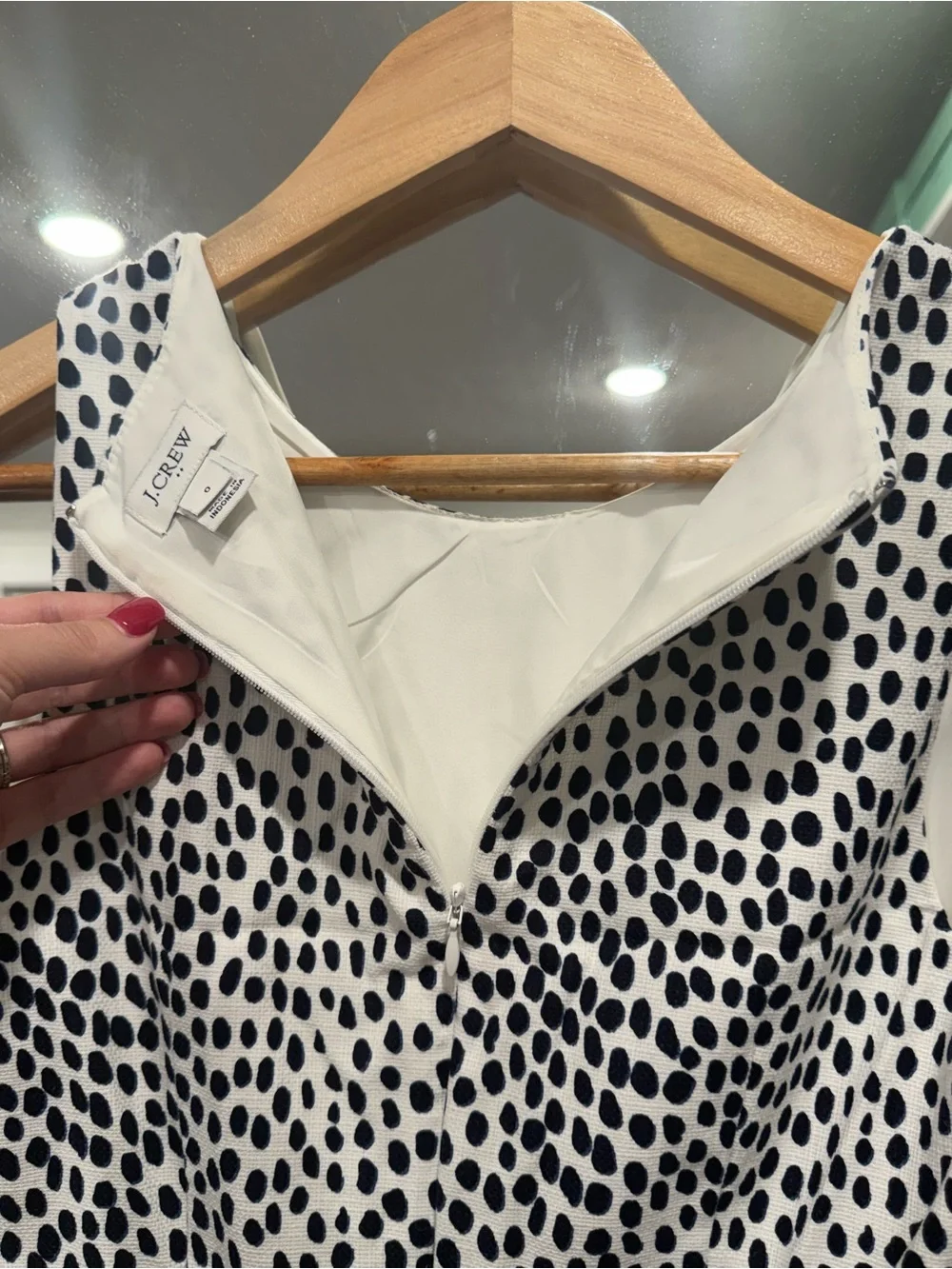 J. Crew Black & White Sleeveless Printed Sheath Dress